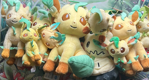 Pokemon center leafeon - center, peluche